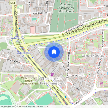 ul. Końcowa, Chełmińskie Przedmieście, Toruń, kujawsko-pomorskie