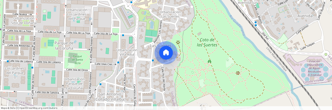 Parque de la Coruña-Las Suertes, - Urbanización las Suertes