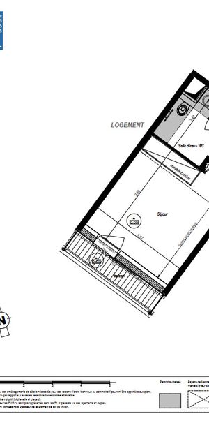 Appartement T1 à louer - 22 m² - Photo 2