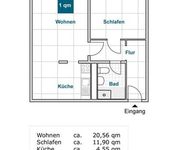 Zeit für ein neues Zuhause! Praktische 2-Zimmer-Wohnung mit Dusche - Foto 6