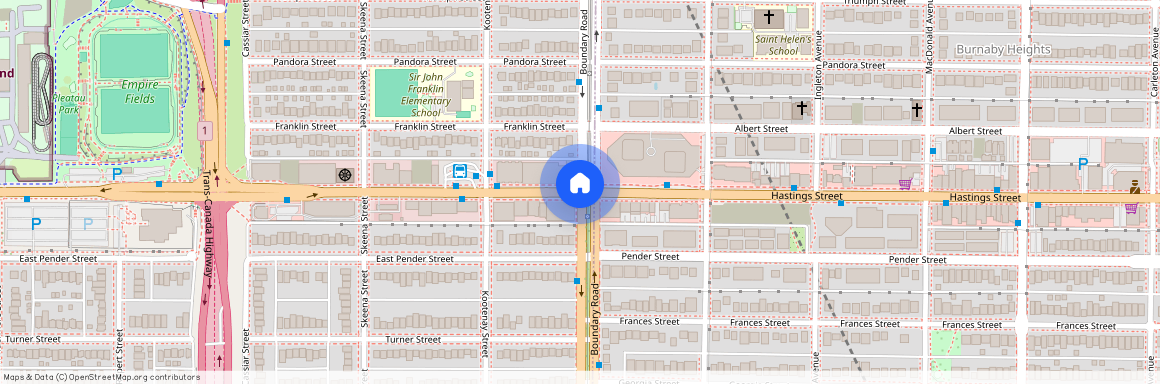 Boundary near East Hastings, Vancouver, Vancouver, Metro Vancouver, V5K