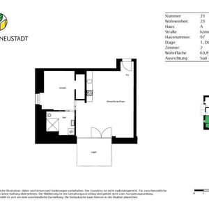 Hochwertige 2-Zimmer-Wohnung mit Loggia im Herzen der Äußeren Neustadt - Photo 3