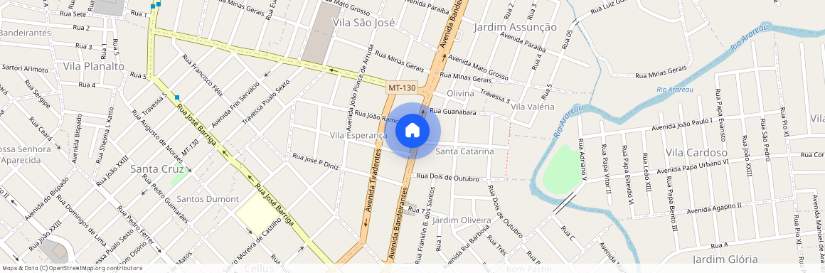 Avenida Bandeirantes, 3451, Vila Santa Catarina, Rondonópolis, Mato Grosso, 78720130