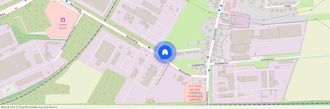 ul. Wschodnia, Kolonia Gosławicka, Opole, opolskie