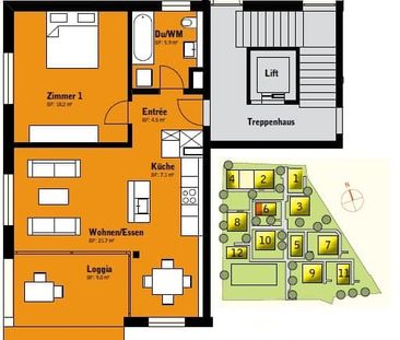 2.5 Zimmer, 58 m², EG - Photo 5