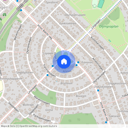 Victor Balcks väg, Enskede