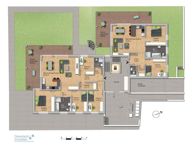 Exklusive Wohnung im Zentrum von Grenzach - 5 Zimmer-Wohnung (EG 0.1) - Foto 1
