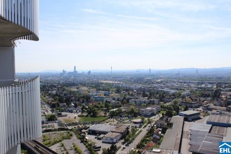 Topmoderne 2 Zimmerwohnung im 29.Stock mit Blick über Wien - Foto 3