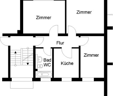 + Schöne Drei-Zimmer-Wohnung mit Balkon + - Foto 6