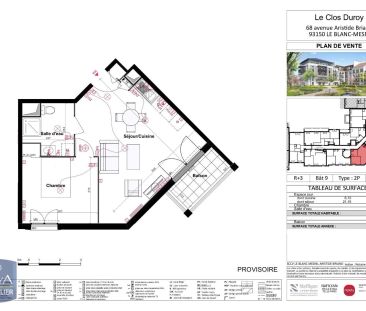 Appartement à louer 2 pièces 44.3m² - Photo 4
