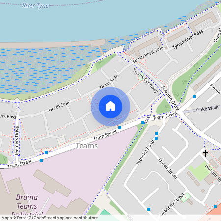 September Courtyard, The Staiths, Gateshead, NE8