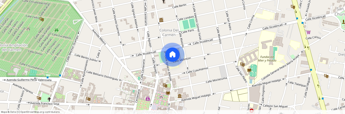 Ignacio Allende s/n, Del Carmen, Coyoacán, 04100 Ciudad de México, CDMX #s/n, Colonia Del Carmen, C.P. 04100, Df / Cdmx