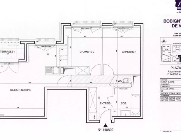 location Appartement T3 DE 67.1m² À BOBIGNY - Photo 1