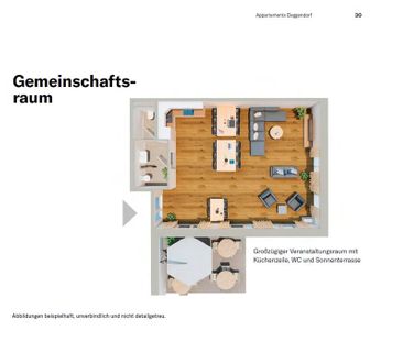 Appartementwohnen für Pflegepersonal, Auszubildende und Studierende - Photo 3