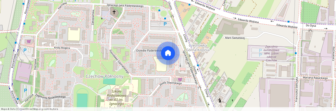 ul. Ignacego Jana Paderewskiego, Czechów Północny, Lublin, lubelskie