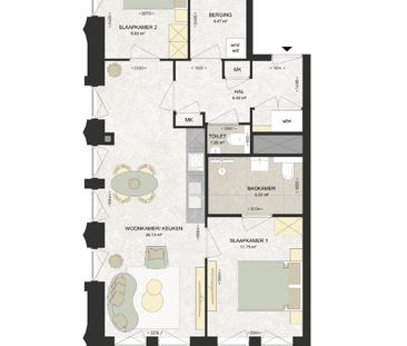 Appartement te huur: Kennedylaan 386 2035 TR Haarlem - Photo 4