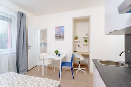 Plně zařízené studio v Praze 4 u metra Kačerov – Krátkodobý i dlouhodobý pronájem - Fotografie 5
