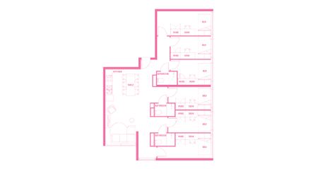 6 Bedroom Shared Bathroom, King Single Bed, High Floor - Photo 4