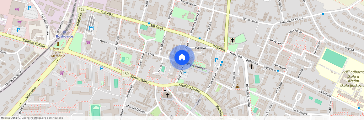 Bezručova, Boskovice, okres Blansko