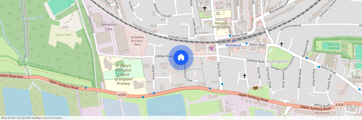 Oldfield Road, Hampton, TW12