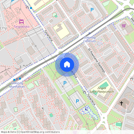 ul. Tysiąclecia, Manhattan, Gołonóg Południowy, Dąbrowa Górnicza, śląskie