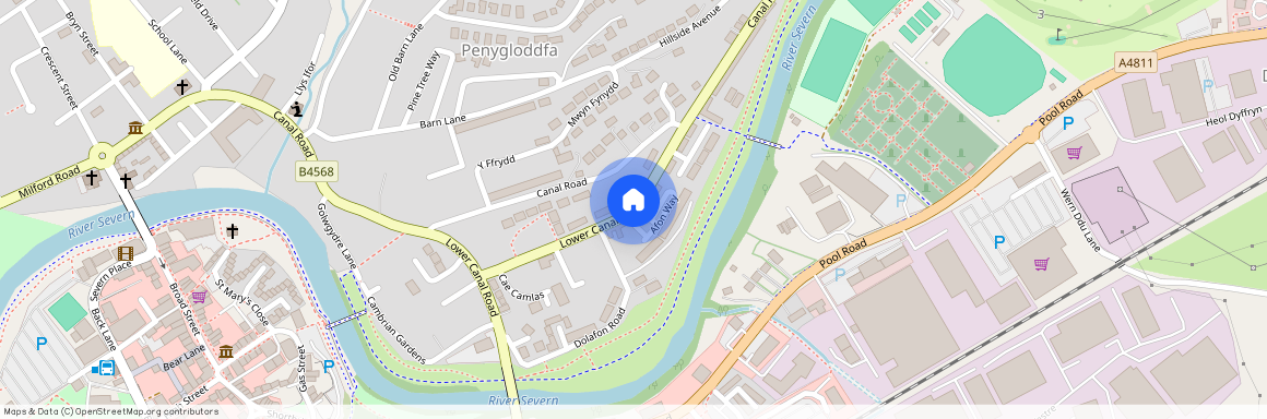 Afon Way, Lower Canal Road, Newtown, Powys, SY16