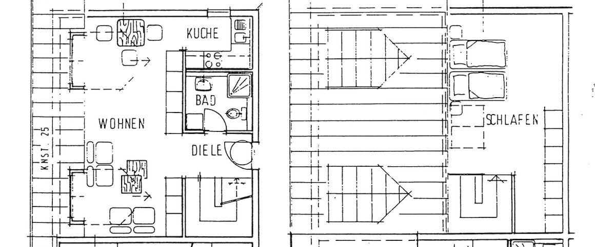 2-Raum-Maisonettenwohnung, 55,6 m² im DG, ruhige Lage in Gera-Aga - Photo 1
