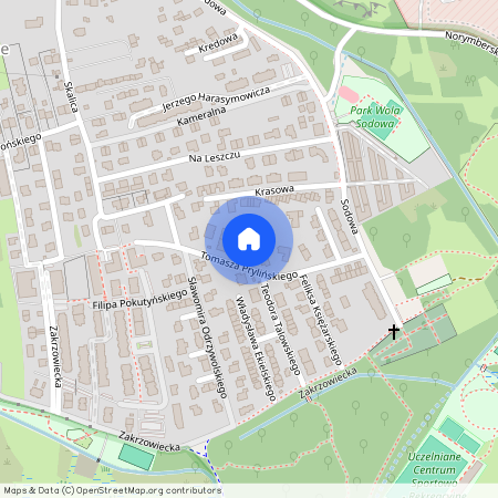 ul. Tomasza Prylińskiego, Pychowice, Dębniki, Kraków, małopolskie