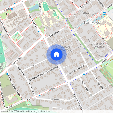 ul. Władysława Łokietka, Karlikowo, Sopot, pomorskie