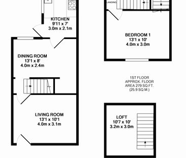 2 bedroom terraced to rent - Photo 1