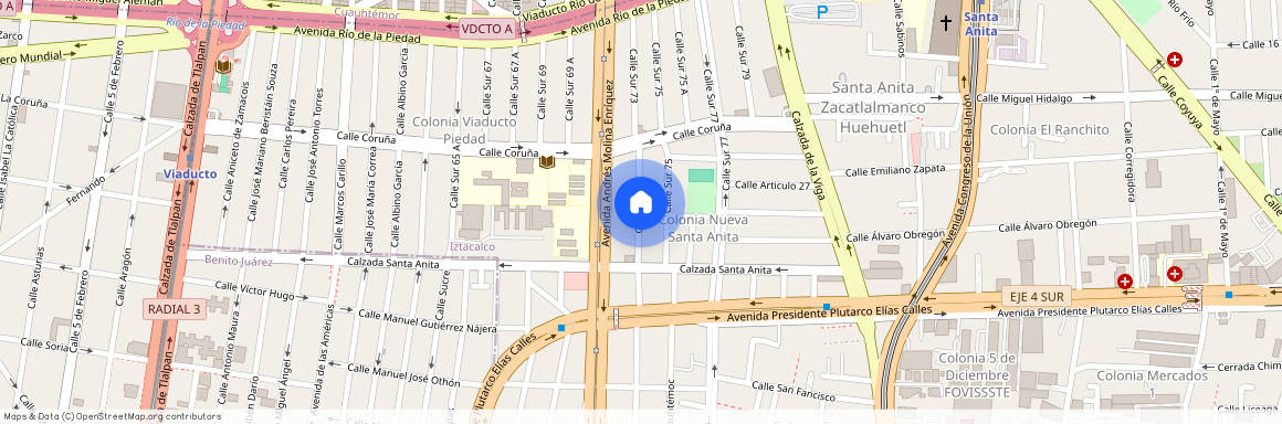 sur 73, 4440, Viaducto Piedad, Iztacalco, Ciudad De México, 08200