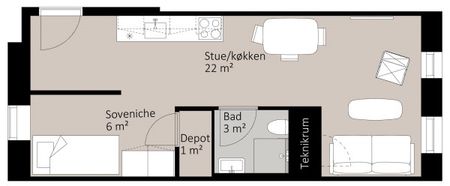 2-værelses studiebolig - Photo 4