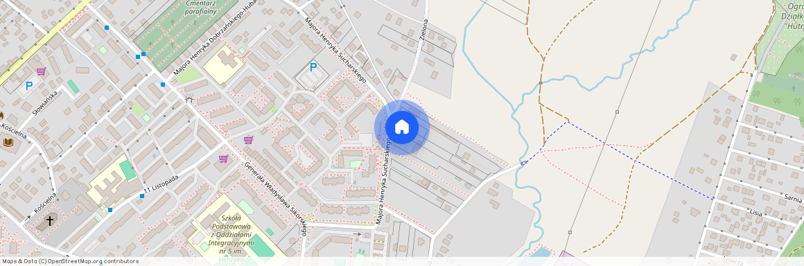 ul. Majora Sucharskiego, Myszków, myszkowski, śląskie