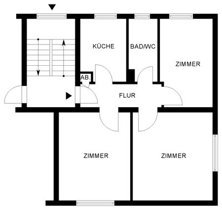 Schöne 3-Zimmer-Wohnung in zentraler Lage // 2.OG links - Foto 3