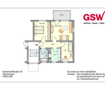 Lichtdurchflutete 3-Zimmerwohnung mit Balkon in Sigmaringen - Photo 3