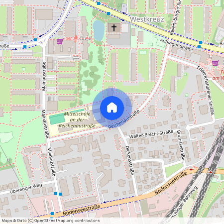 Reichenaustraße, 81243 München Westkreuz ca. 10, 5 km west of Munich-center