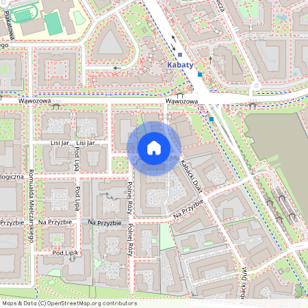 ul. Za Łąkami, Kabaty, Ursynów, Warszawa, mazowieckie