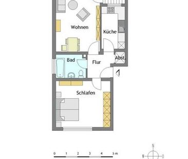 Ruhige 2-Zimmer-Wohnung in Mülheim-Heißen - Photo 1