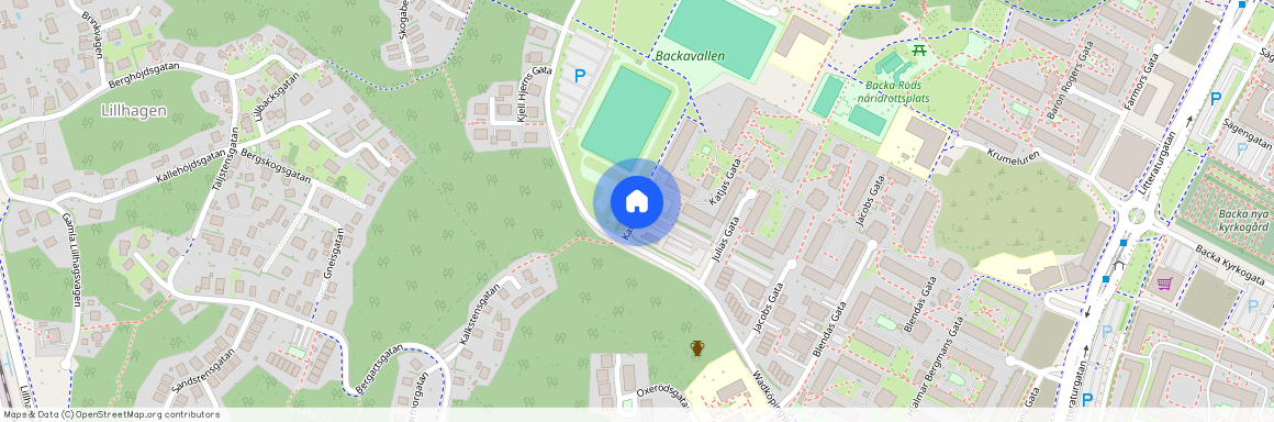 Katjas gata, Hisings Backa