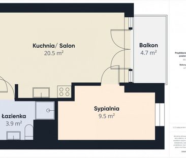 2 pokoje, balkon i garaż – komfort i styl w jednym 34.33 m² - Photo 1