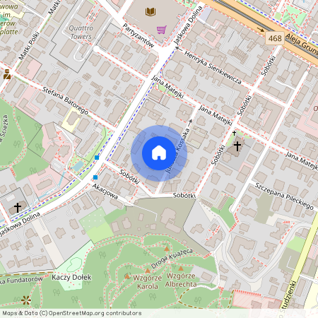 ul. Juliusza Kossaka, Wrzeszcz Górny, Gdańsk, pomorskie