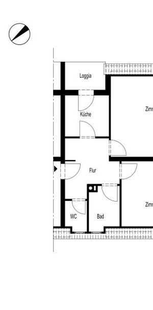 ZWEI-ZIMMER-WOHNUNG MIT BALKON IM DAMMESSIEPEN - Foto 2