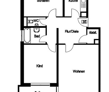 Großzügige 3-Zimmer-Wohnung am Hirschgarten - Photo 6