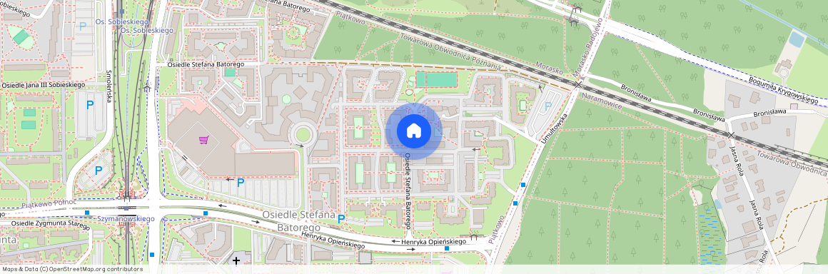 os.Stefana Batorego, Piątkowo, Stare Miasto, Poznań, wielkopolskie