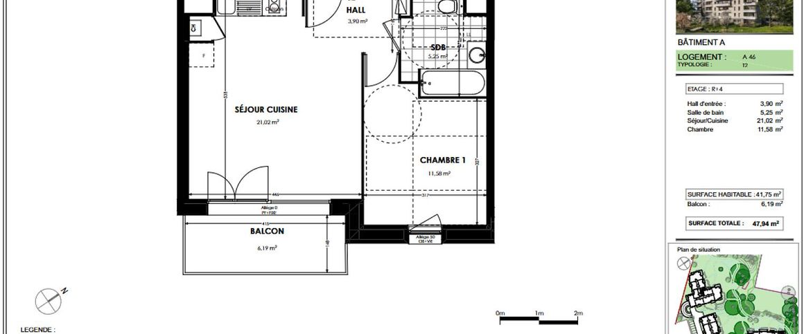 location Appartement T2 DE 41.75m² À ST ANDRE LEZ LILLE - Photo 1