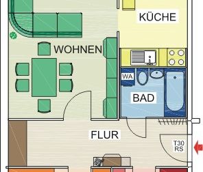 Helle 3-Raum-Wohnung mit bodengleicher Dusche - Foto 4
