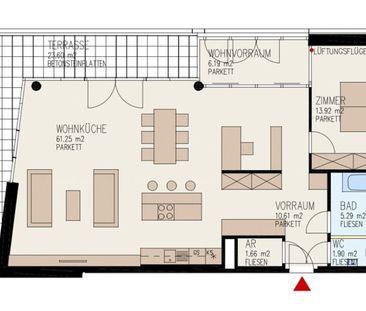 Lichtdurchflutete 2-Zimmer-Wohnung mit Loft-Flair und großzügiger T... - Photo 6