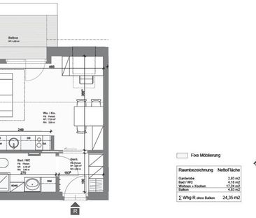 Charmante 1-Zi Wohnung mit Balkon in Graz, zentral, modern, nur 519... - Photo 1