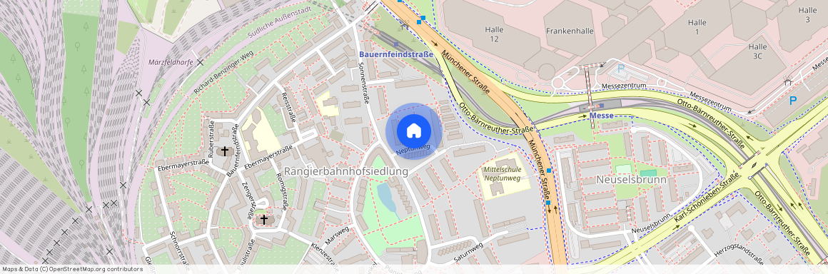 Neptunweg 11 Nürnberg Rangierbahnhof Bayern 90471