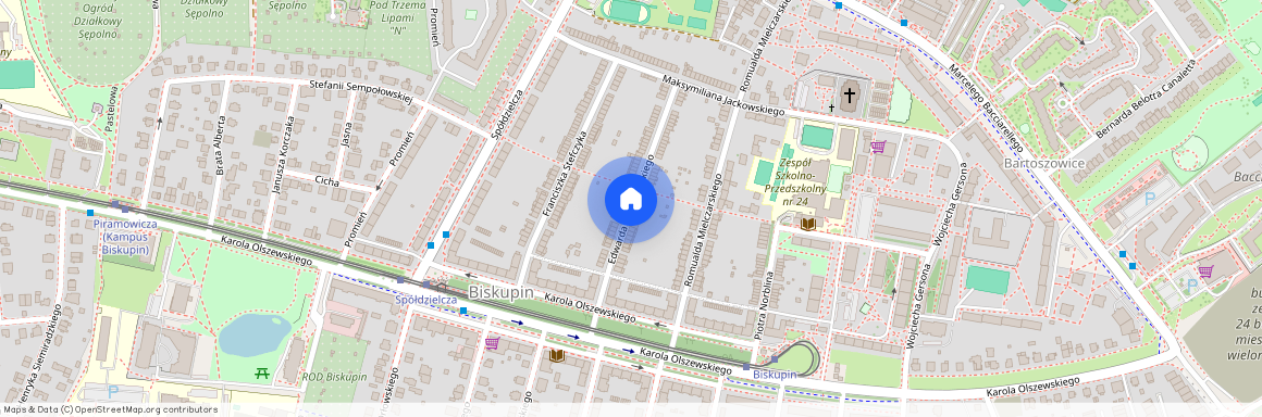 ul. Edwarda Abramowskiego, Biskupin, Śródmieście, Wrocław, dolnośląskie